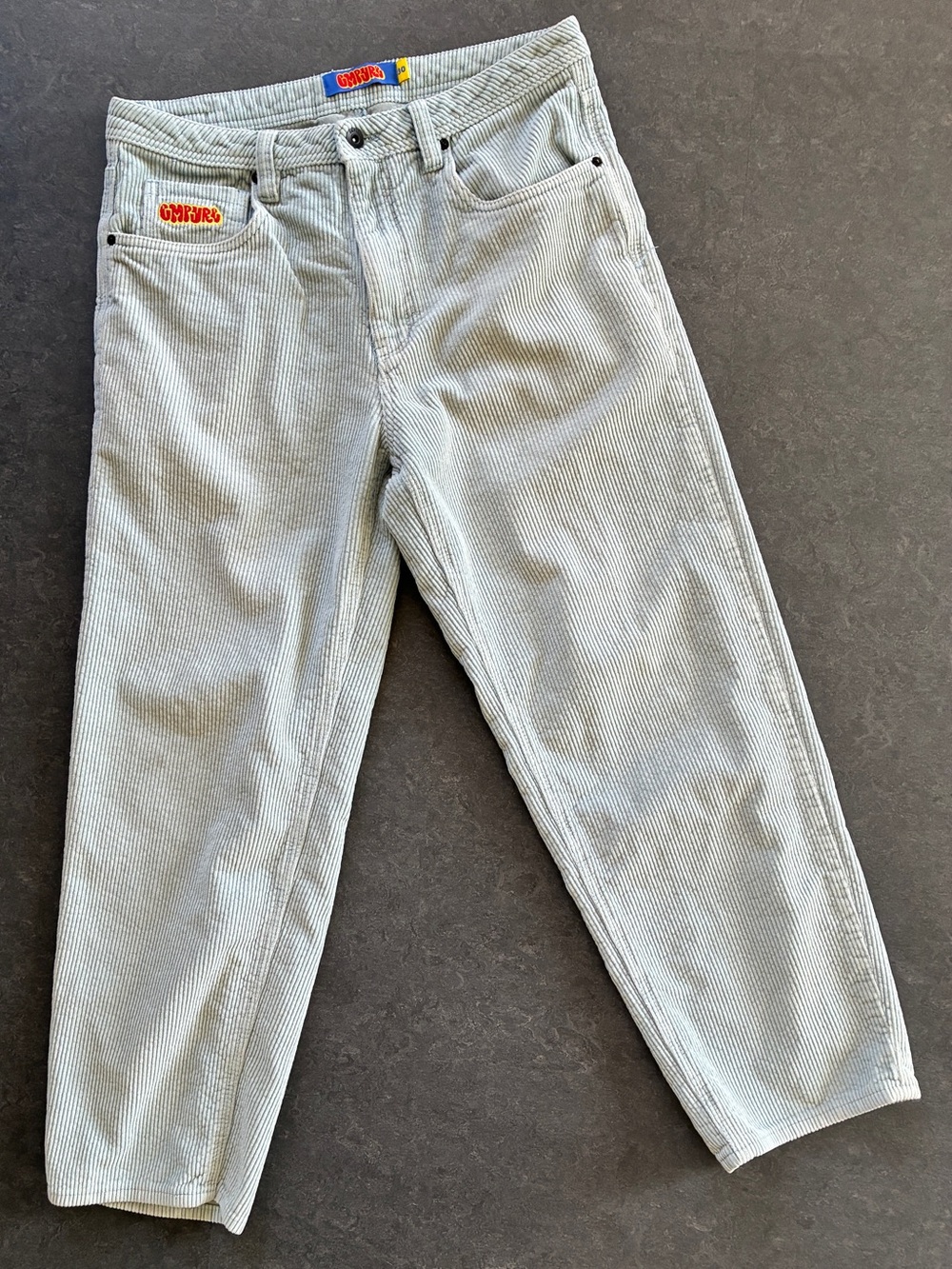 VTG EMPYRE Mens Relax Corduroy Pant Sz 30 Light Blue Skate Wide Leg Baggy